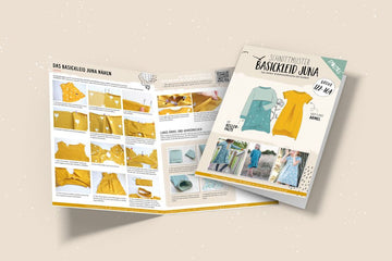 Papierschnittmuster "Basickleid Juna Kids" von Lybstes (Gr. 122-164)